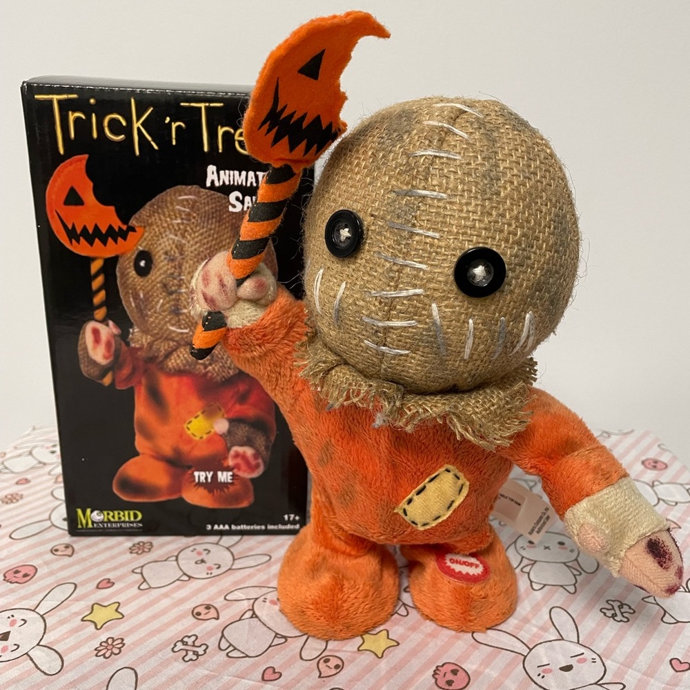 Trick ‘r Treat Sam Animated Plush Doll Sidestepper Halloween Morbid Enterprises